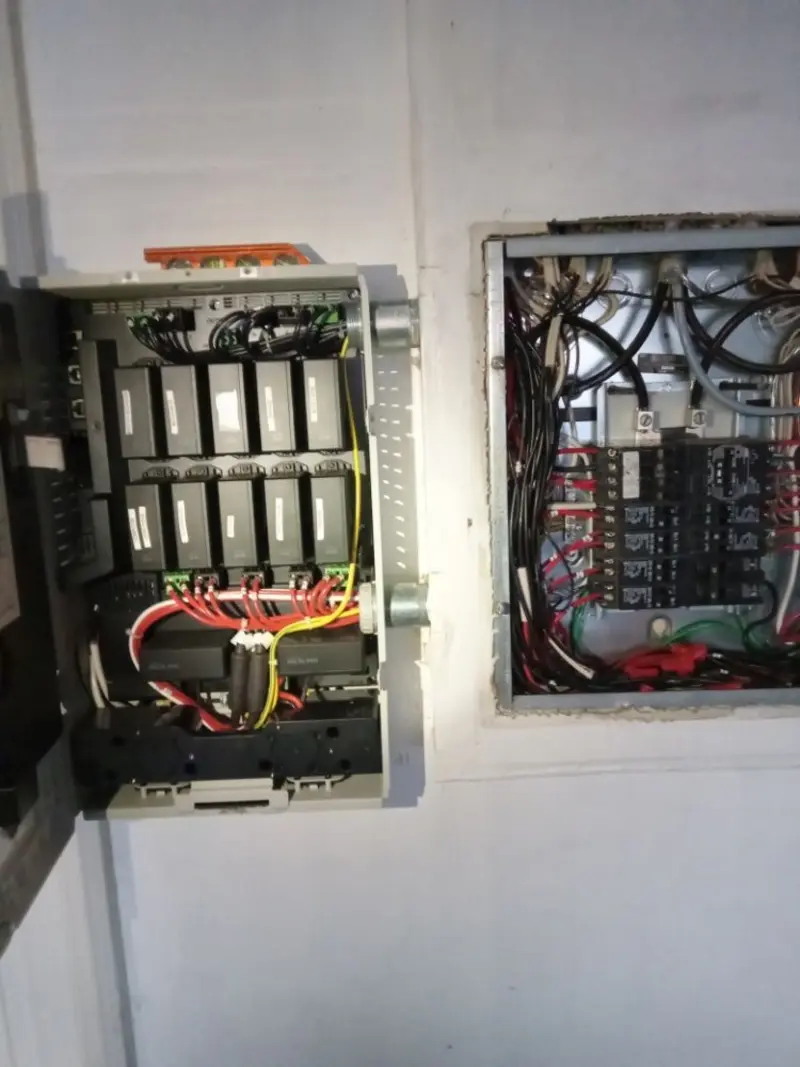 Electrical panel upgrade completed for Indoor Lighting Installation in Temescal Valley